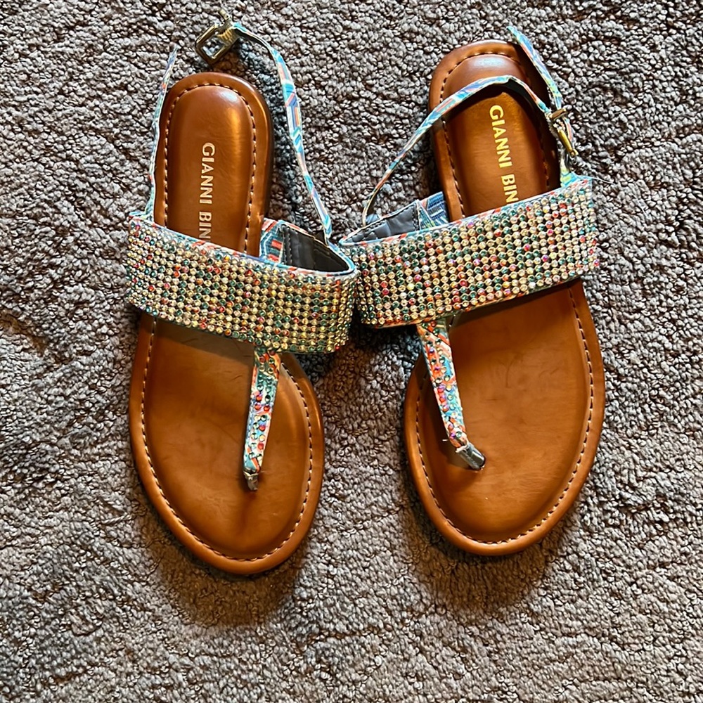 Gianni Bini Rhinestone Sandals
